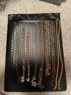Gold Necklace Set - Classic Chain & Pendant Styles